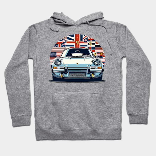 Porsche 911 Hoodie by Vehicles-Art